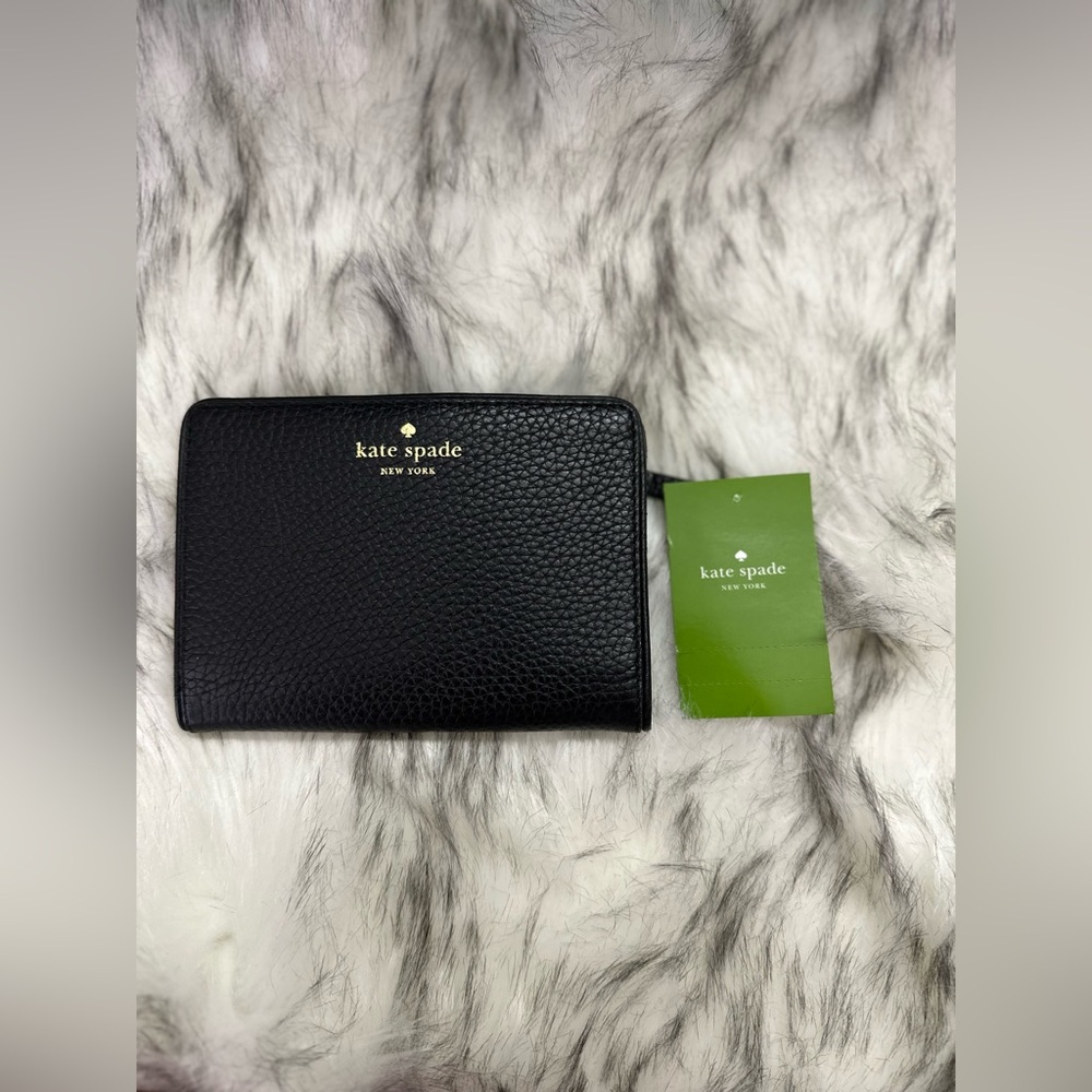 Kate Spade Chester Street Tellie Small Wallet Black # WLRU3047